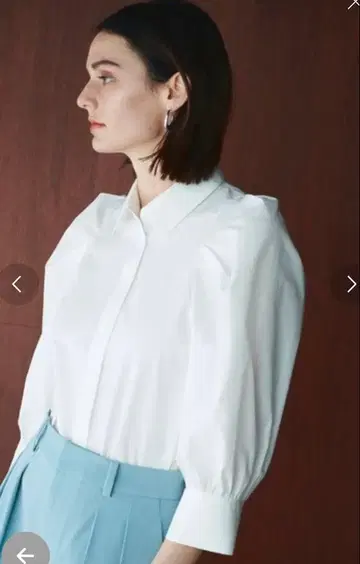 미사용품 NORC 노크 턱 형태 슬리브 셔츠