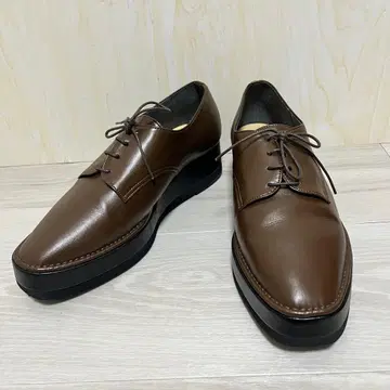 컨디션 최상 CISLYS 브라운 레이스업 슈즈 스틸레토 시슬리스