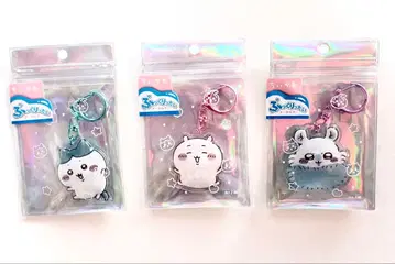 통통 아크릴 키링 3개 세트 (치이카와, 하치와레, 모몽가)