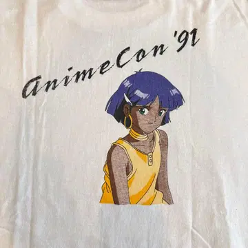 레어 animecon 91 신비한 바다의 나디아 빈티지 T셔츠 XL