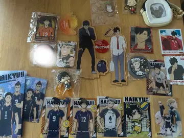 하이큐!! 아크릴 스탠드 캔뱃지 피규어 쿠로오 테츠로 카게야마 토비오