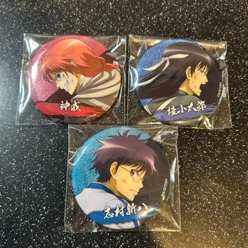 은혼 싸우는 등 캔뱃지 카무이 가츠라 코타로 시무라 신파치