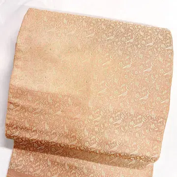 나고야 오비 새 꽃 무늬 리프 무늬 사라사 무늬 금실 기모노 113tz