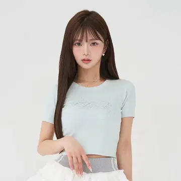 다리치 로고 비쥬 엔젤 모티브 T셔츠 색스