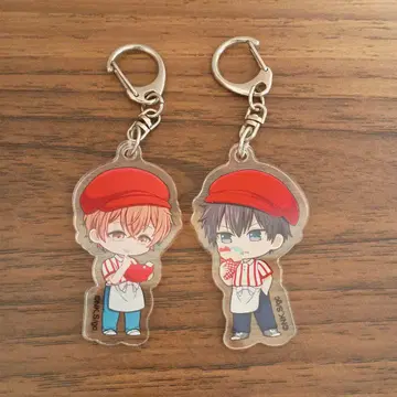 기븐 릿카 마후유 마리오 크레이프 콜라보 아크릴 키링