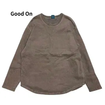 Good On 굿온 라글란 크루 맨투맨 피그먼트 다이 맨투맨 L