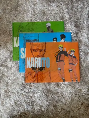 NARUTO 영화 특전 북커버 나루토 사스케 카카시 미사용 3개 세트