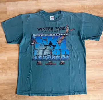 90s USA제 SKI HARD T셔츠 anvil L 싱글 스티치