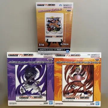 NARUTO 비주얼 아트 플레이트 도자기 플레이트 3개 세트