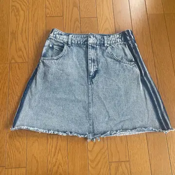 adidas 데님 미니 스커트