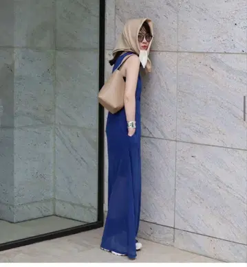 AURALEE 하드 트위스트 코튼 거즈 드레스