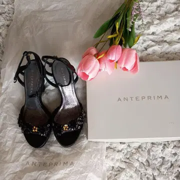 ANTEPRIMA 블랙 플라워 샌들