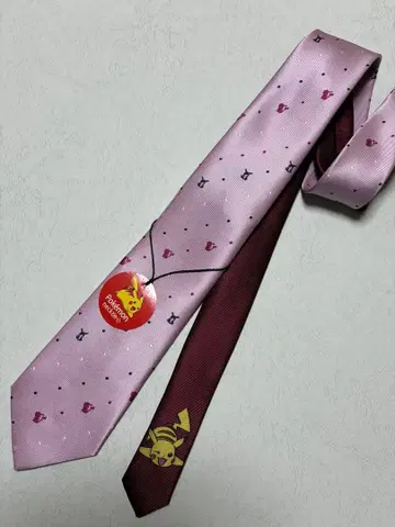 POKEMON 포켓몬 핑크 피카츄 넥타이