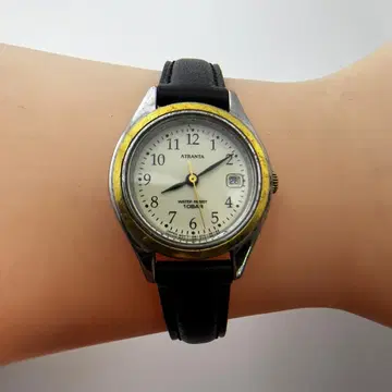 Ricoh ATLANTA 쿼츠 손목시계 아이보리 다이얼 빈티지