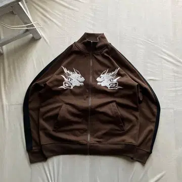 houston / 스카 재킷 용 자수 브라운 size:M 휴스턴