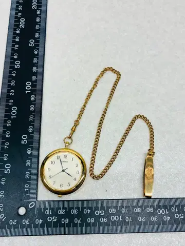 T7) SEIKO 골드 회중시계 세이코 정품 체인 7N01-9A00