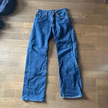 Lee 다크 블루 스트레이트 데님 팬츠