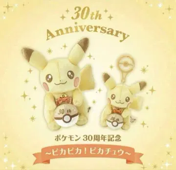 반짝반짝! 피카츄 30주년 기념 봉제 인형 & 마스코트