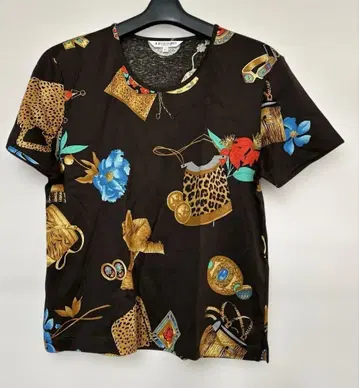 레오나르 스포츠 반팔 티셔츠 L 다크 브라운