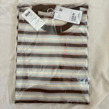 AURALEE 그라데이션 스트라이프 저지 티 26SS