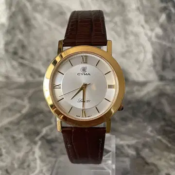 [ 작동품 ] CYMA 루이 15세 손목시계 스위스 쿼츠
