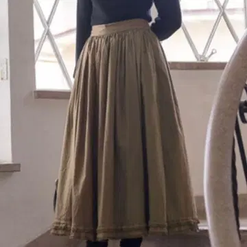 사만사 모스모스 유베시 x Samansa Mos2 밑단 프릴 개더 스커트