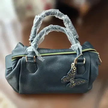 네이비 다크 그린 핸드백 나비 참 포함