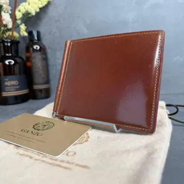 GANZO 간조 접이식 지갑 머니클립 코도반 RC 브라운