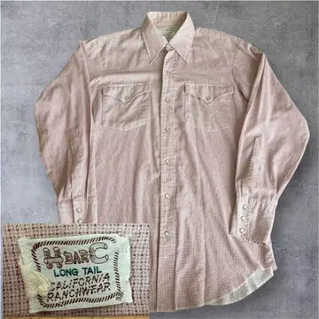 새상품급 70s H BAR C 웨스턴 셔츠 빈티지 셔츠 사이즈 L