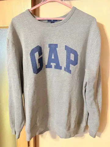 GAP 그레이 로고 맨투맨 XL