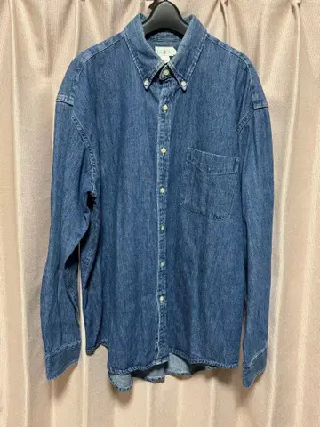 J.CREW 90's 거인 택 데님 셔츠 긴팔 100% 코튼