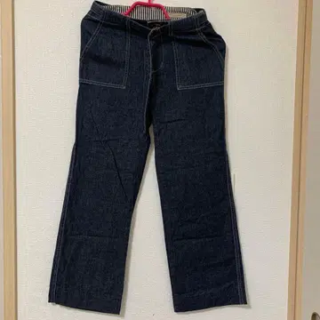 CROCODILE 다크 데님 와이드 팬츠