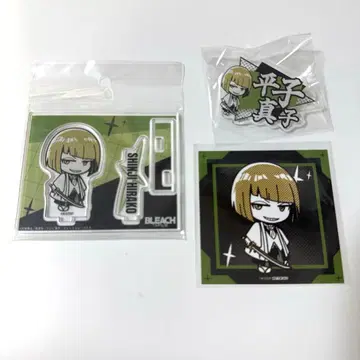 BLEACH 히라코 신지 마루이 아크릴 스탠드 이름 캔뱃지 특전