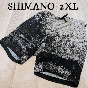SHIMANO 2XL 숏팬츠 블랙/화이트 속건성