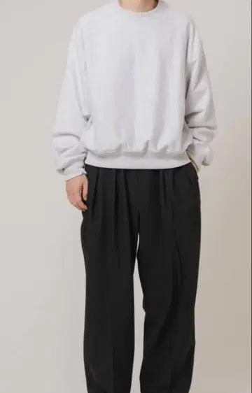 EDIFICE 별주 blurhms 크롭 맨투맨 그레이