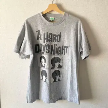 00s L 비틀즈 A Hard Day's Night 티셔츠 그레이