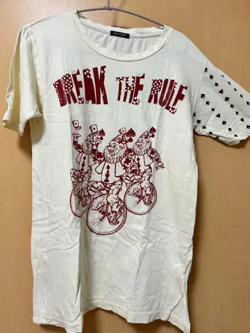 밀크보이 조커 패턴 T셔츠