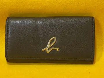 Agnes b 다크 브라운 가죽 키케이스 새상품급