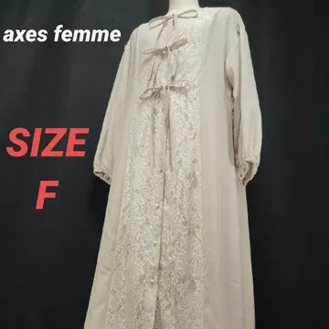 axes femme 엑시즈팜 롱 셔츠 원피스 레이스 리본