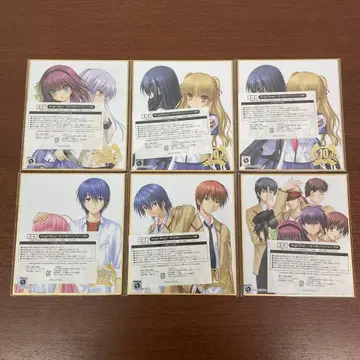 Angel Beats! 복권콜렉션 10주년 메모리얼 미니 색지 6장