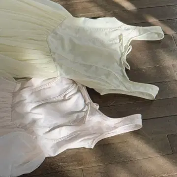 새상품 treat urself 트리트유어셀프 튤 롱 원피스