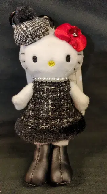 NIC 스타일업 마스코트 헬로키티 트위드 드레스(블랙)