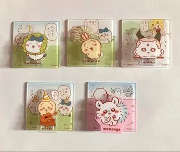 치이카와 아크릴 장면 클립 x5 (하치와레, 토끼, 모몽가, 아노코)