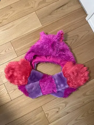 디즈니 체셔 고양이 머플러 캡