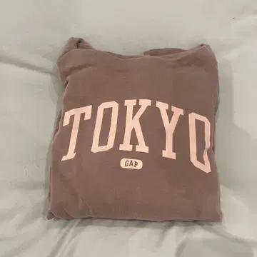 GAP TOKYO 후드 부착 후드티 더스티 핑크