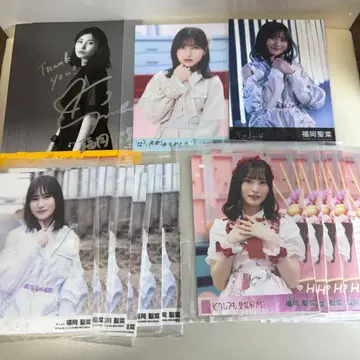 AKB48 후쿠오카 세이나 브로마이드 친필 사인 엽서