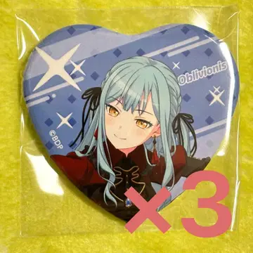 Ave Mujica 오블리비오니스 하트 캔뱃지 3개 토요카와 쇼코 뱅드림