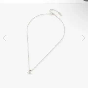 [ agnes b ] 아그네스 베 아그네스 베 로고 목걸이 실버