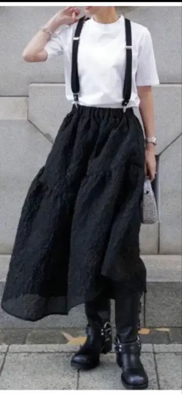 machatt 시어 자카드 스커트