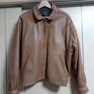 J.CREW 천연 가죽 베이지 가죽 자켓 M